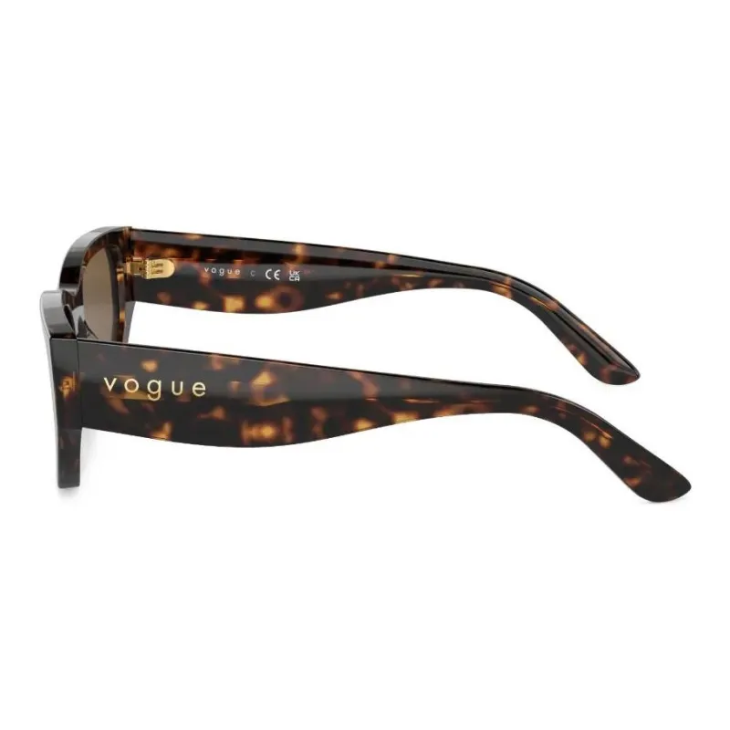 VOGUE Tortoiseshell-effect Rectangle-frame Sunglasses-2