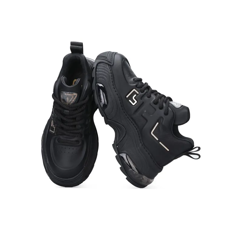 U7 Low Top Chunky Sneakers Men's Black-2