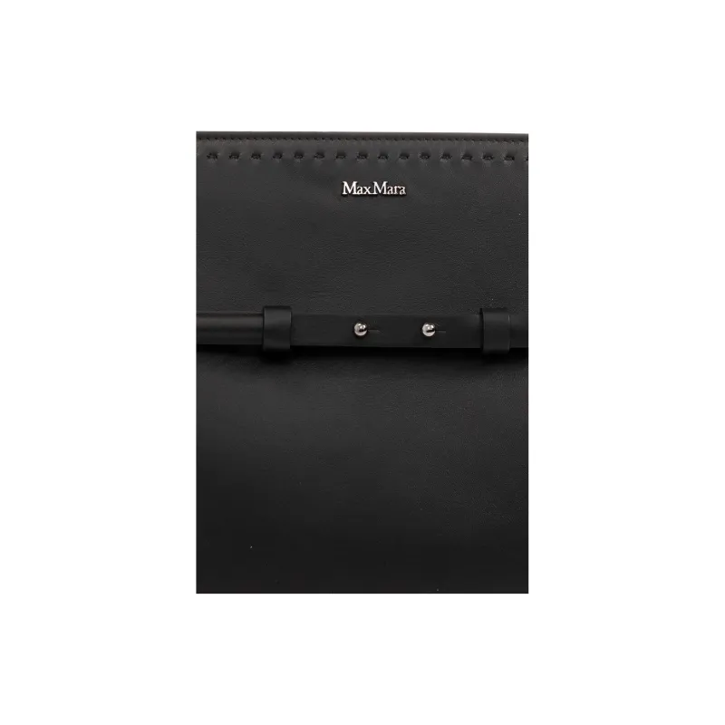 MaxMara Calfskin Clutch Women's Black-4