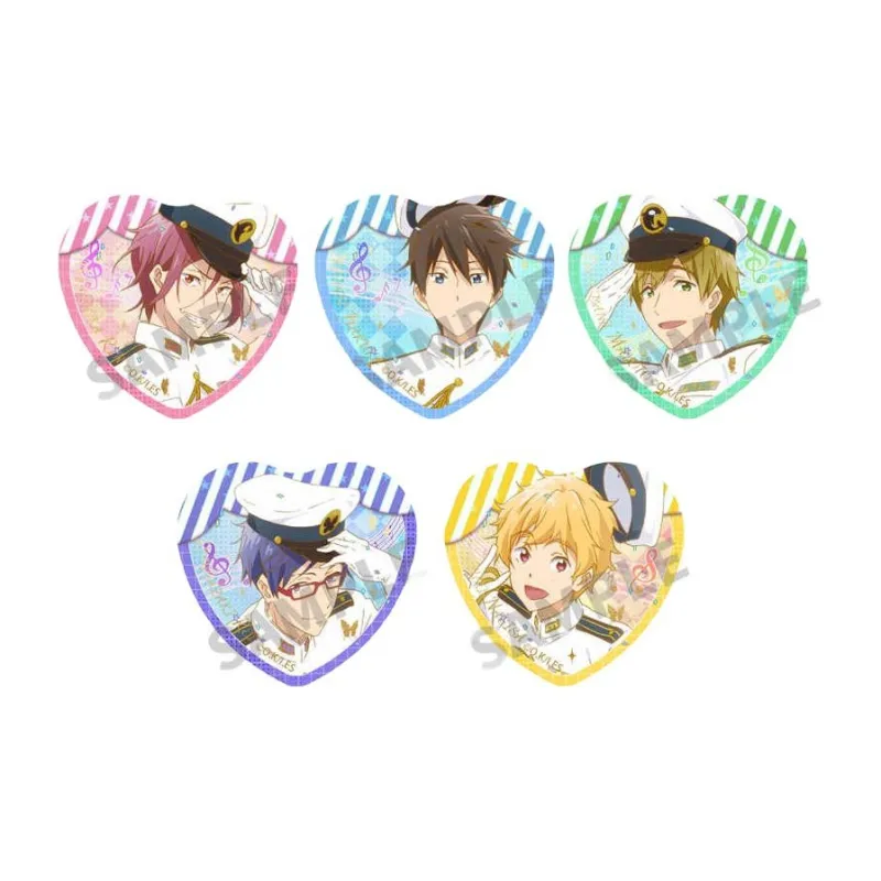 Gu Niang Mizuki Mizu, Makoto Tachibana, Makoto Tachibana Free! Badge Heartbeat Collection, Men's Swimming Club Badges-1