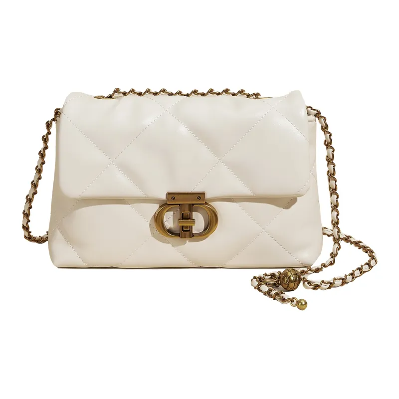 ST&SAT Synthetic Leather Commute Crossbody Bag Shoulder Bag Women's Black/Pearl White-7