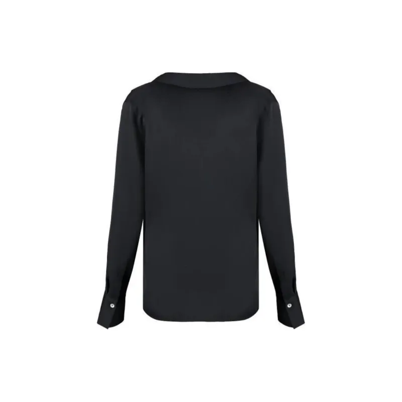 VINCE Silk V neck Blouse-1