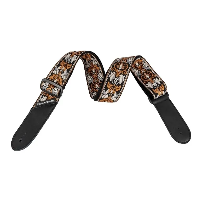 REAL MISSION R .M Apollo's Stride Guitar Bib & Brace Fabric Material Embroidered Pattern Guitar Accessories-8