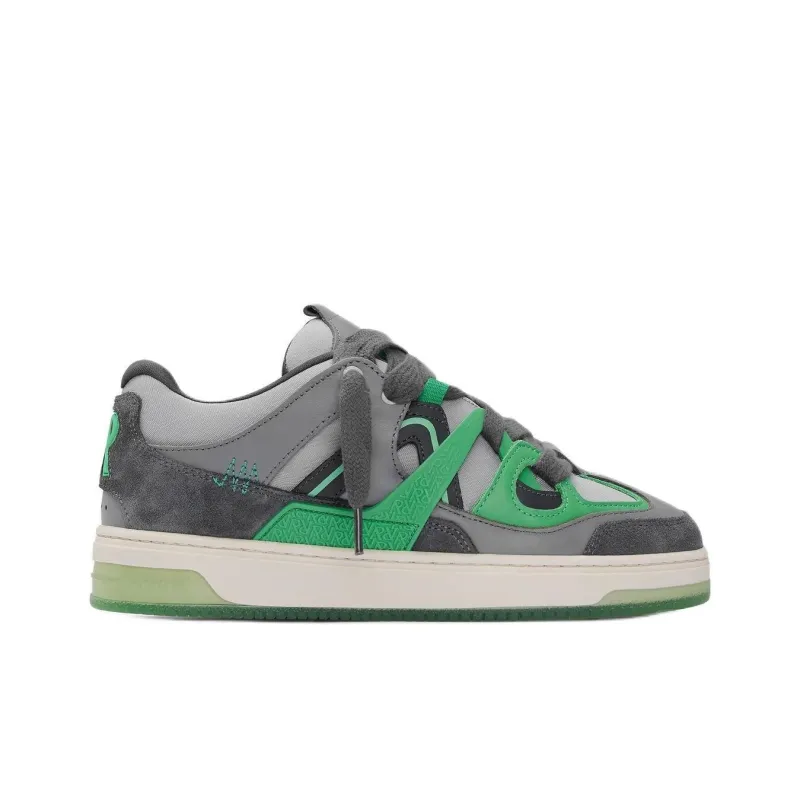 REPRESENT Bully Low-Top Skateboard Shoes Men's Green Gray-1