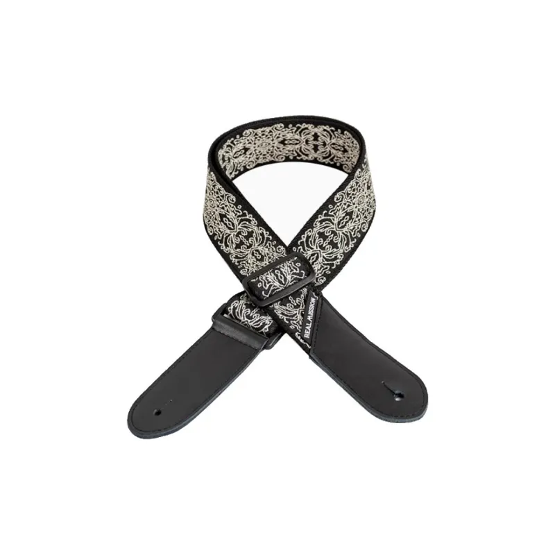 REAL MISSION R .M Apollo's Stride Guitar Bib & Brace Fabric Material Embroidered Pattern Guitar Accessories-6