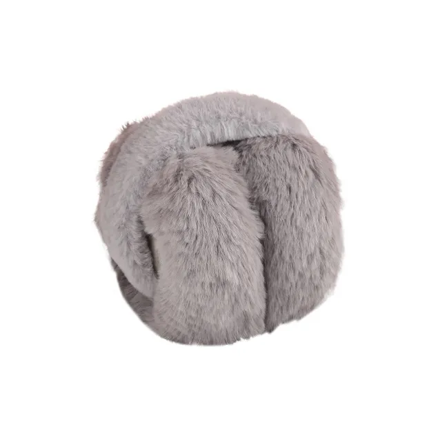 15 MINS Acrylic Earmuffs Unisex Beige Leather Pink Pink Black Coffee Gray-7