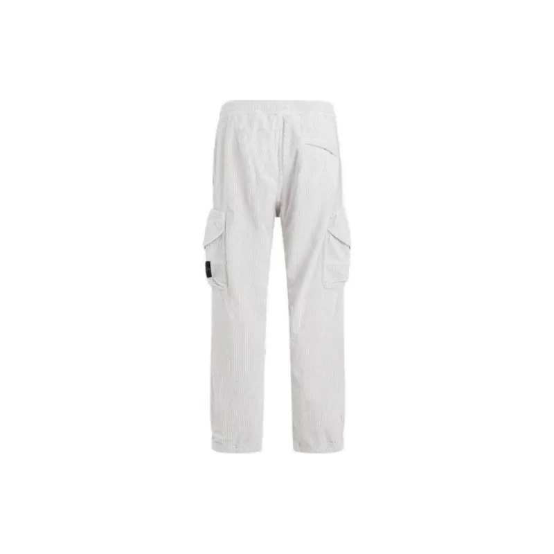 STONE ISLAND Corduroy Cargo Straight Leg Trousers-1