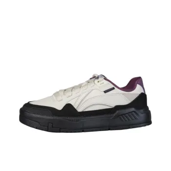 LiNing Common 80s Anti Slip Wear Resistant Low Top Skateboard Shoes Women's White Black