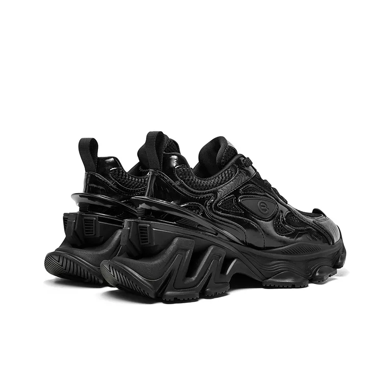 CHERYKALLY Cushioned Anti Slip Wear Resistant Lightweight Height Increasing Low Top Chunky Sneakers Women's-11