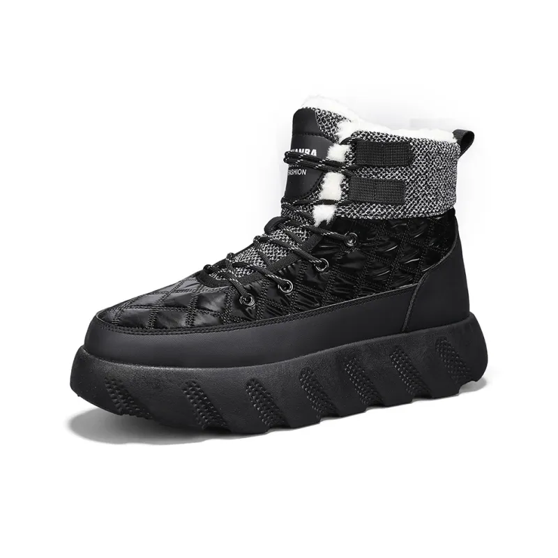 Wooden Rabbit Thermal Short Snow Boots Men's-3