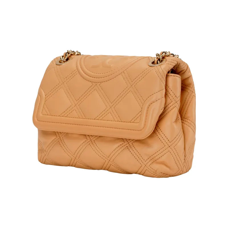 TORY BURCH Fleming Sheepskin Chain Bag Crossbody Bag Shoulder Bag Women's Jackfruit Yellow-3