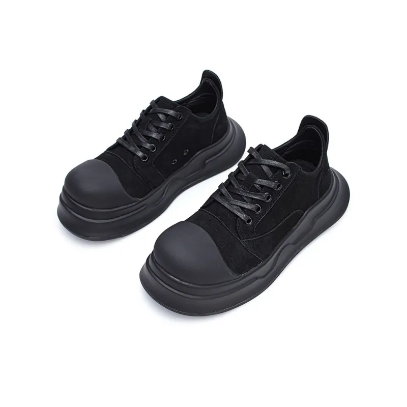 Roubini Durable Lightweight And Breathable Low Top Skateboard Shoes Unisex Black-8