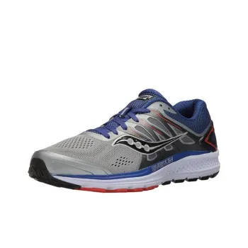 Saucony Anti-Slip Wear-Resistant Low-Top Casual Running Shoes Men's Gray Blue