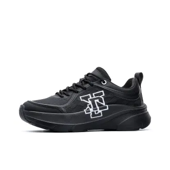 XIDELONG Dragon Walks Dragon Casual Shoes Men Mid Top Mysterious Black