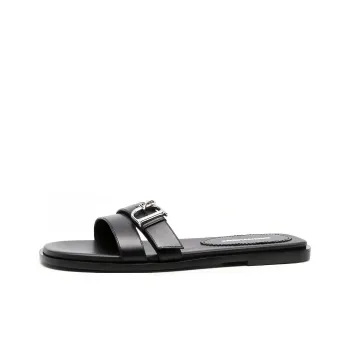 DSQUARED2 Logo-plaque Leather Mules