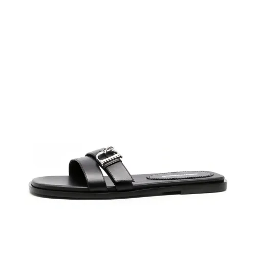 DSQUARED2 Logo plaque Leather Mules