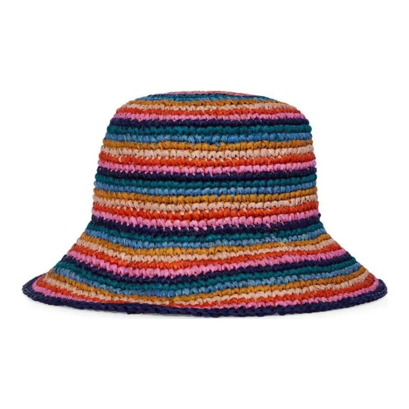Paul Smith Striped Crochet Bucket Hat-1
