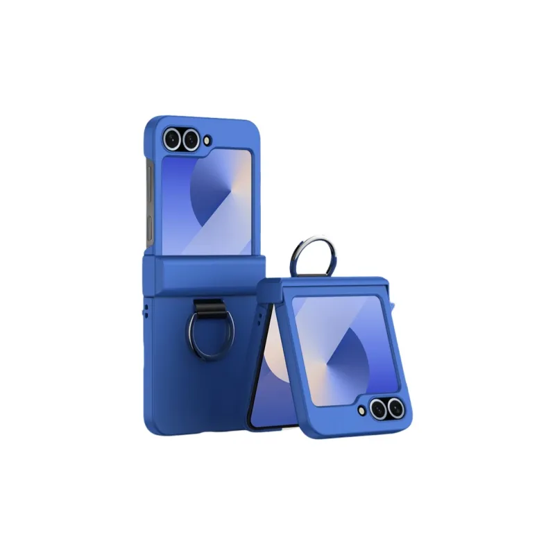 ZHUOJI PC Material Skin Feel Ring Buckle Phone Case Compatible With Samsung Z Flip 6-11