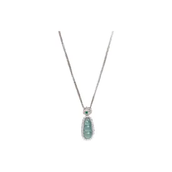 ZHANGKAKA Ice Glutinous Necklaces Women's