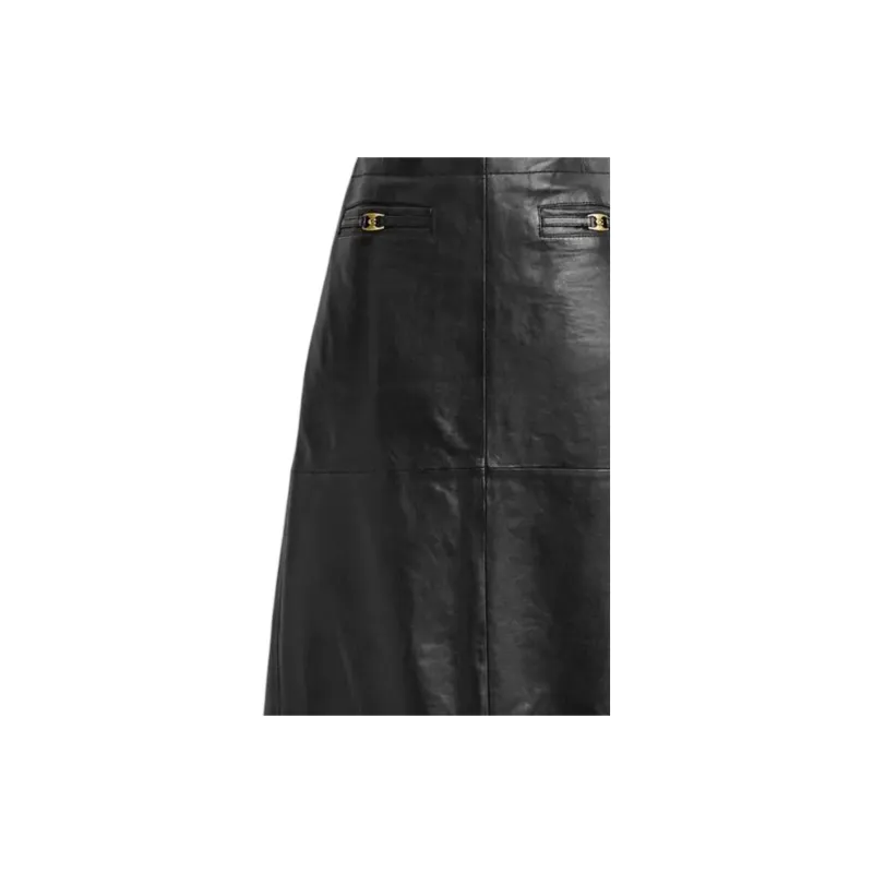 COACH FW23 Casual Long Skirt Women's Black-5
