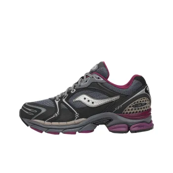 Saucony ProGrid Triumph 4 Anti Slip Wear Resistant Low Top Casual Running Shoes Unisex Gray