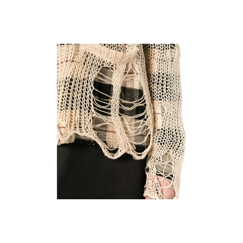 R13 Distressed Open knit Cardigan-4
