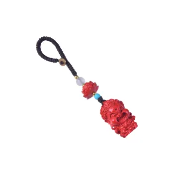Stone On The Line Cinnabar Carved Ornaments Unisex