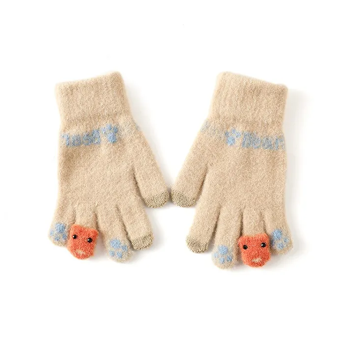 Lanza Acrylic Knit Gloves Women's-2