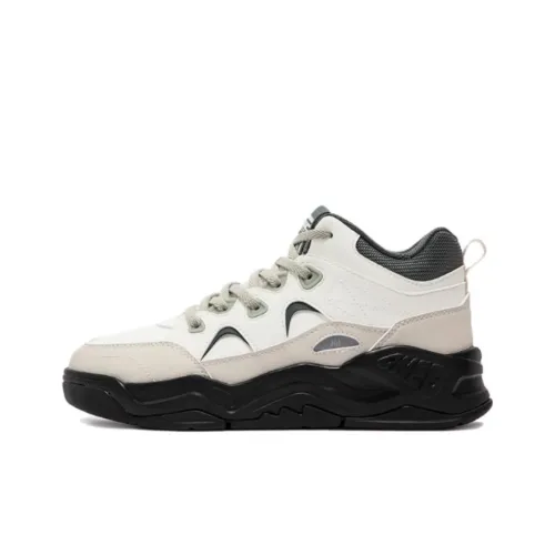 361° Type burn 4 Warm Slip Resistant High Top Skateboard Shoes Women's White Gray