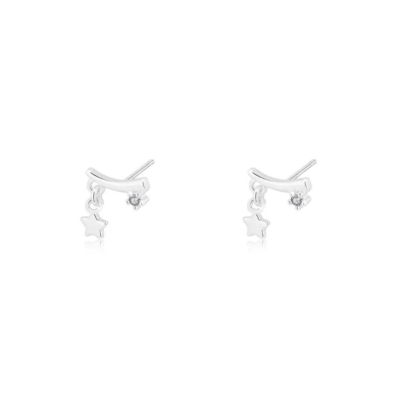 GIFU S925 Silver Stud Stud Earrings Women's-3