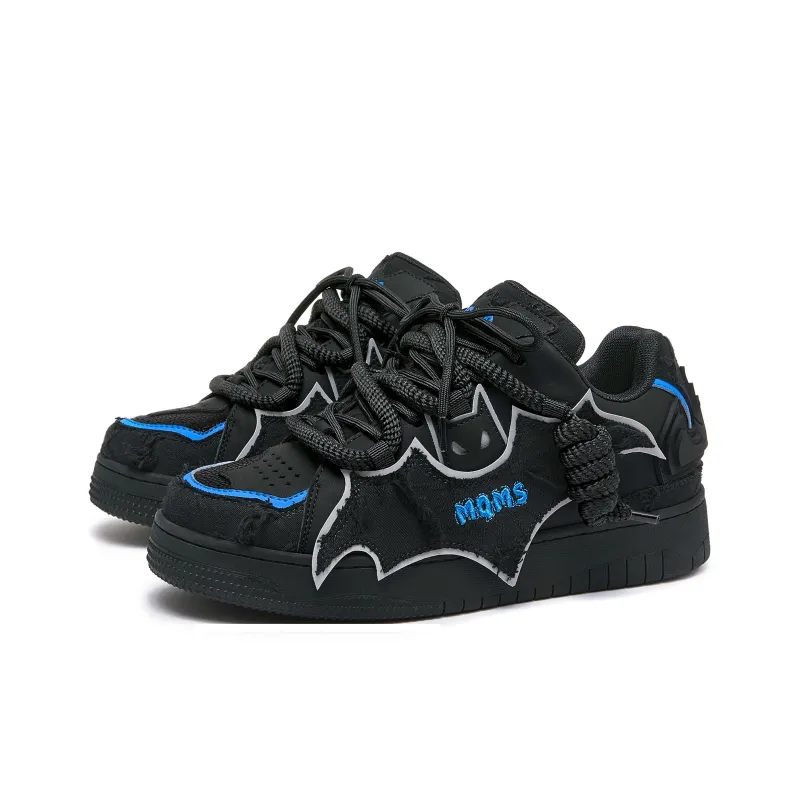 MQMS Skateboard Shoes Unisex Low Top Gray/Black/Blue-2