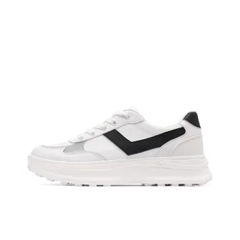 PONY Anti Slip Wear Resistant Low Top Casual Running Shoes Women's White
