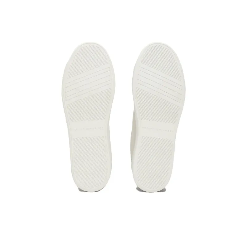 Tommy Hilfiger Essential Low Top Skateboard Shoes Women's White Blue-5