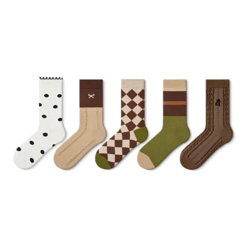 JKN Mid Calf Socks Women's 5 Pack