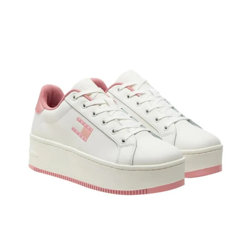Tommy Hilfiger Rosa Low Top Casual Shoes Women's White Pink-2