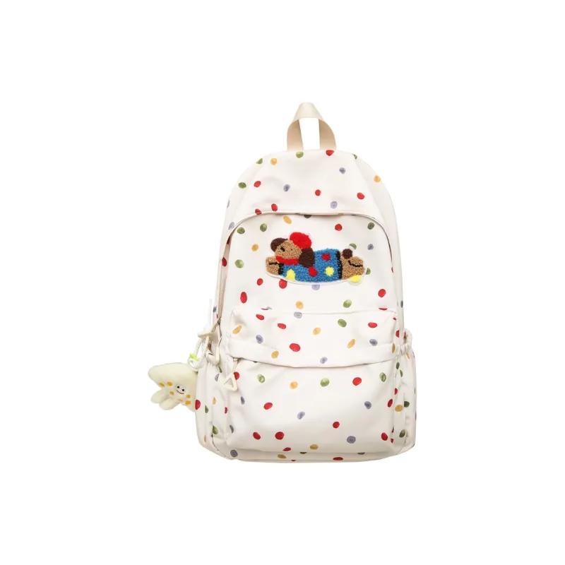 DCLOUD Nylon Backpack Women's Blue/White/Yellow-5