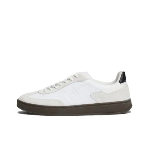 tommy AW0AW12756 Hilfiger Heritage Low Top Skateboard Shoes Women's White Beige Brown