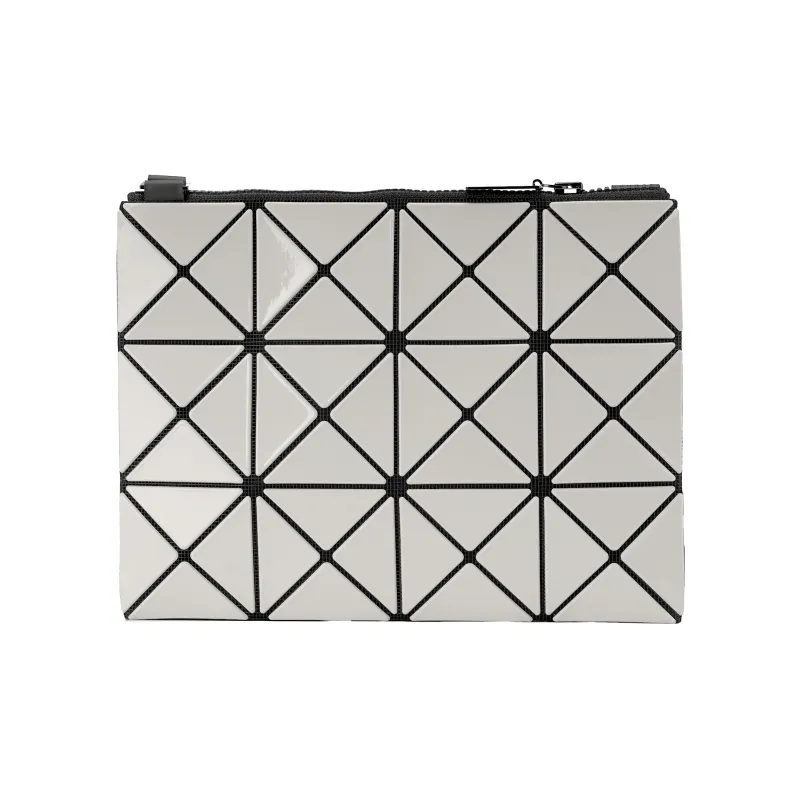 ISSEY MIYAKE Lucent Gloss Polyvinyl Chloride Resin Shoulder Bag Crossbody Bag Regular Women's Light Gray-4