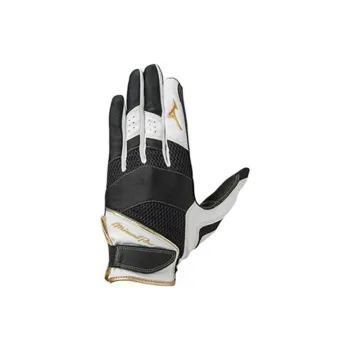 Mizuno Synthetic Leather Polyester Polyurethane Sports Gloves Unisex Black