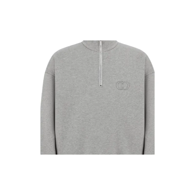 DIOR High Neck Zip Detailed Sweatshirt-5