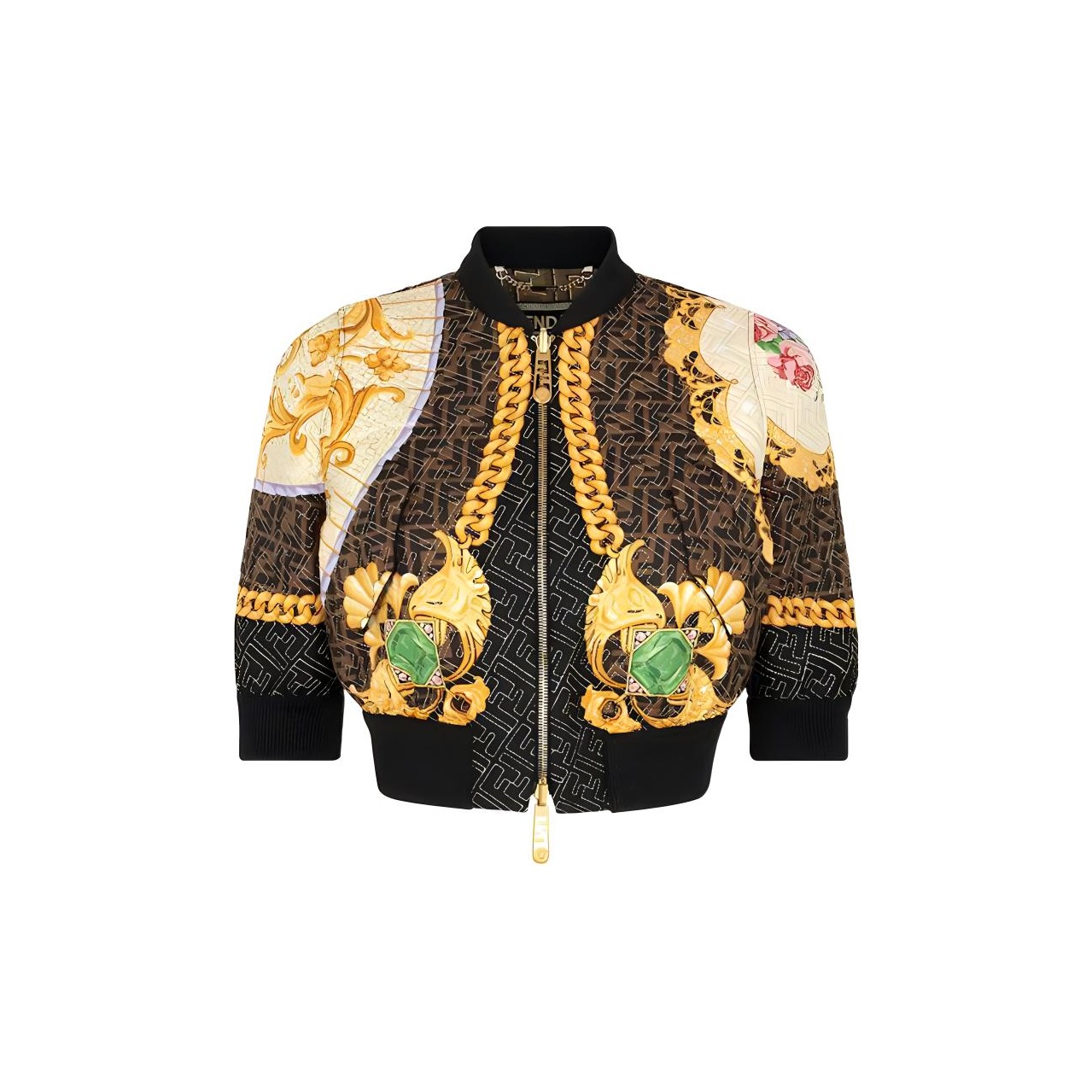 fendi multicolor jacket POIZON