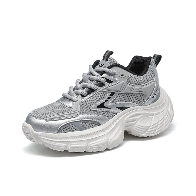 Mulinsen Slip Resistant, Abrasion Resistant, Lightweight Low Top Chunky Sneakers Women's-1