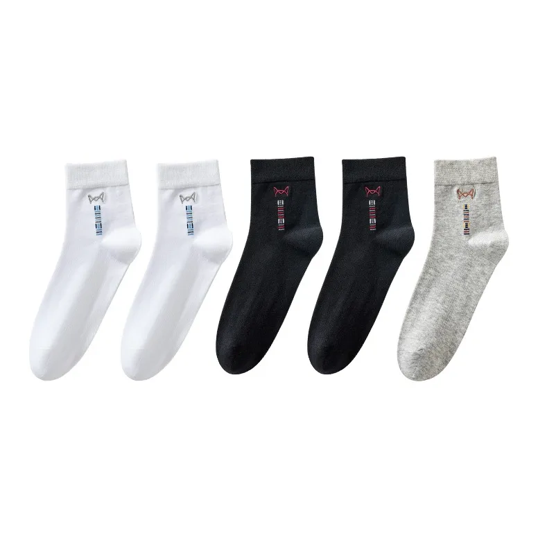 MIIOW Mid Calf Socks Men's 5 Pack-9
