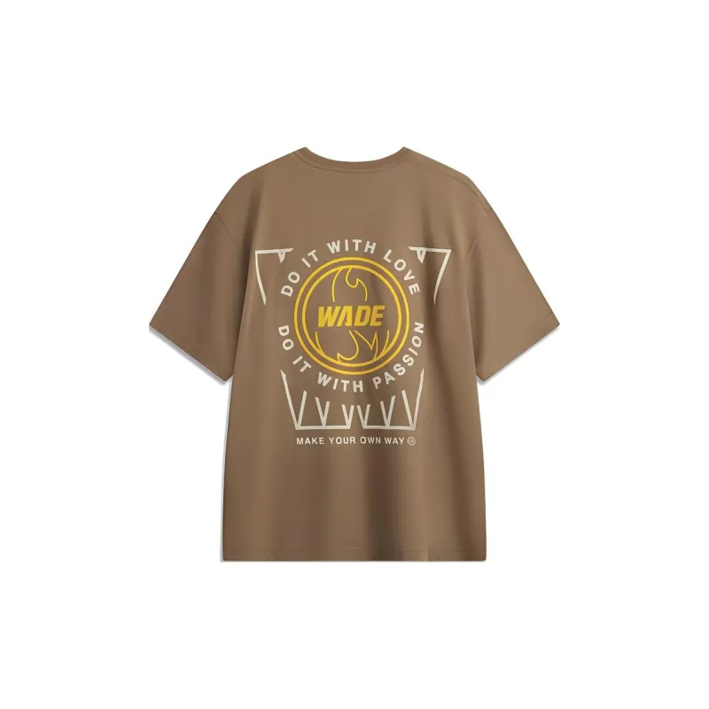 LiNing T Shirt Men's Caramel Brown-1