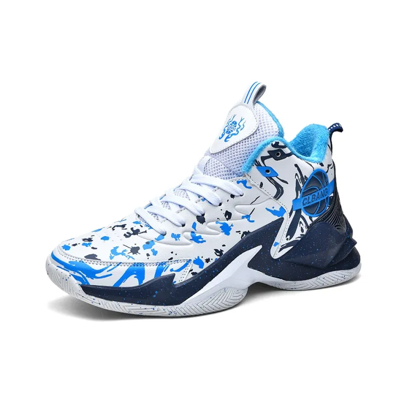 MUSNODO Thermal Coverage Rebound Abrasion Resistant High Top Basketball Shoes Unisex-24
