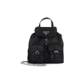 PRADA Nylon Backpack Mini Unisex Black
