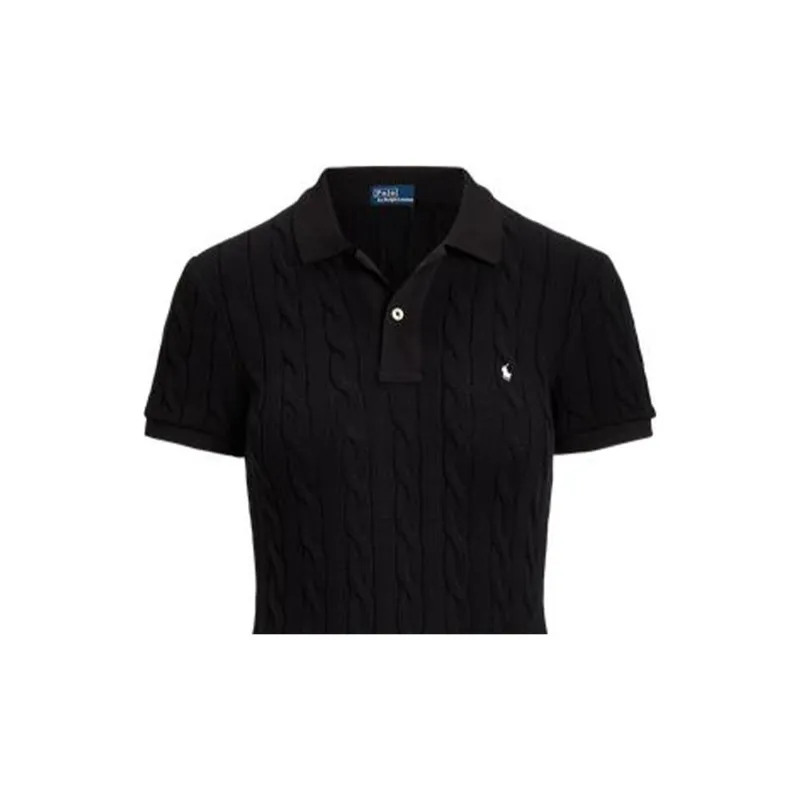 Polo Ralph Lauren SS23 Short Sleeved Dress Women's Black-4