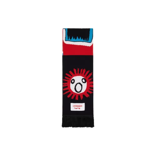 CHARLES JEFFREY Cotton Knit Scarves Men's Multicolor