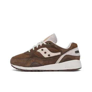 Saucony Shadow 6000 Anti Slip Wear Resistant Low Top Casual Shoes Unisex Brown