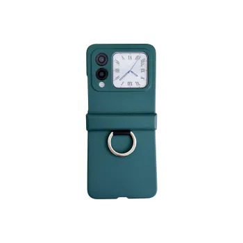 ZHUOJI PC Material New Skin Feel Portable Ring Phone Case Compatible Huawei Novaflip